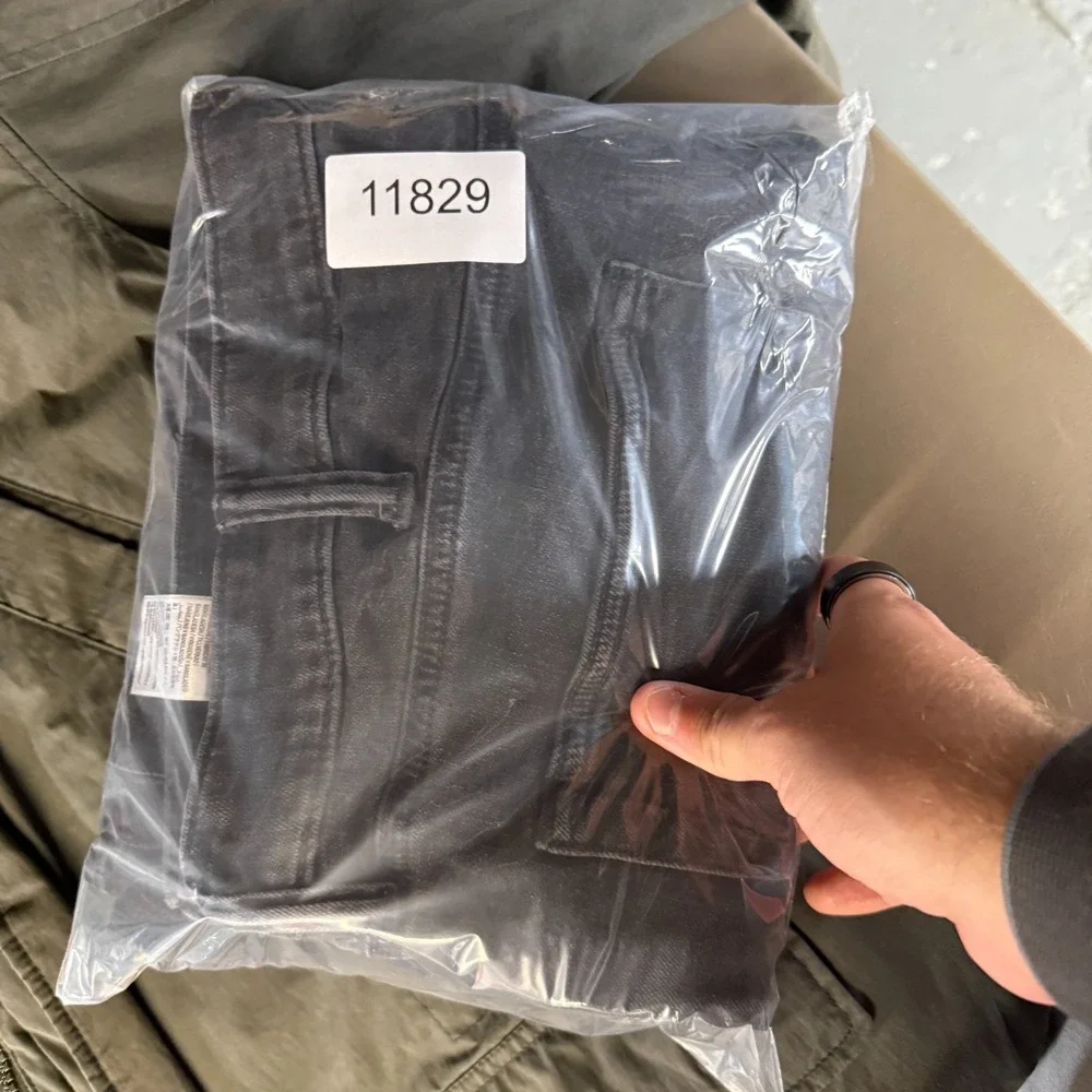American Eagle Jeans‎ Mens 36x36 (37x34) Black Original Bootcut Airflex+ Stretch
